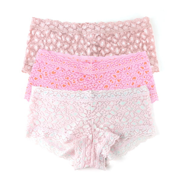 Boyshort 3Pack | Desert Rose x White, Rose Petal x Orange Blossom, Monday Morning