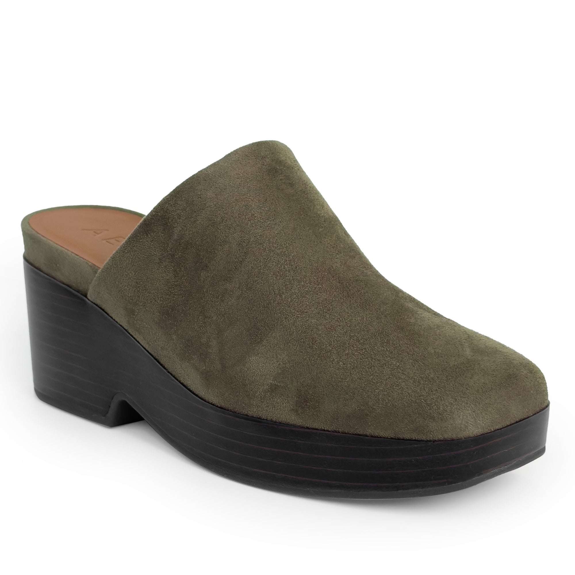 Chata | Dark Olive Faux Suede