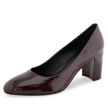 Betsy | Merlot Crinkle Patent Faux Leather