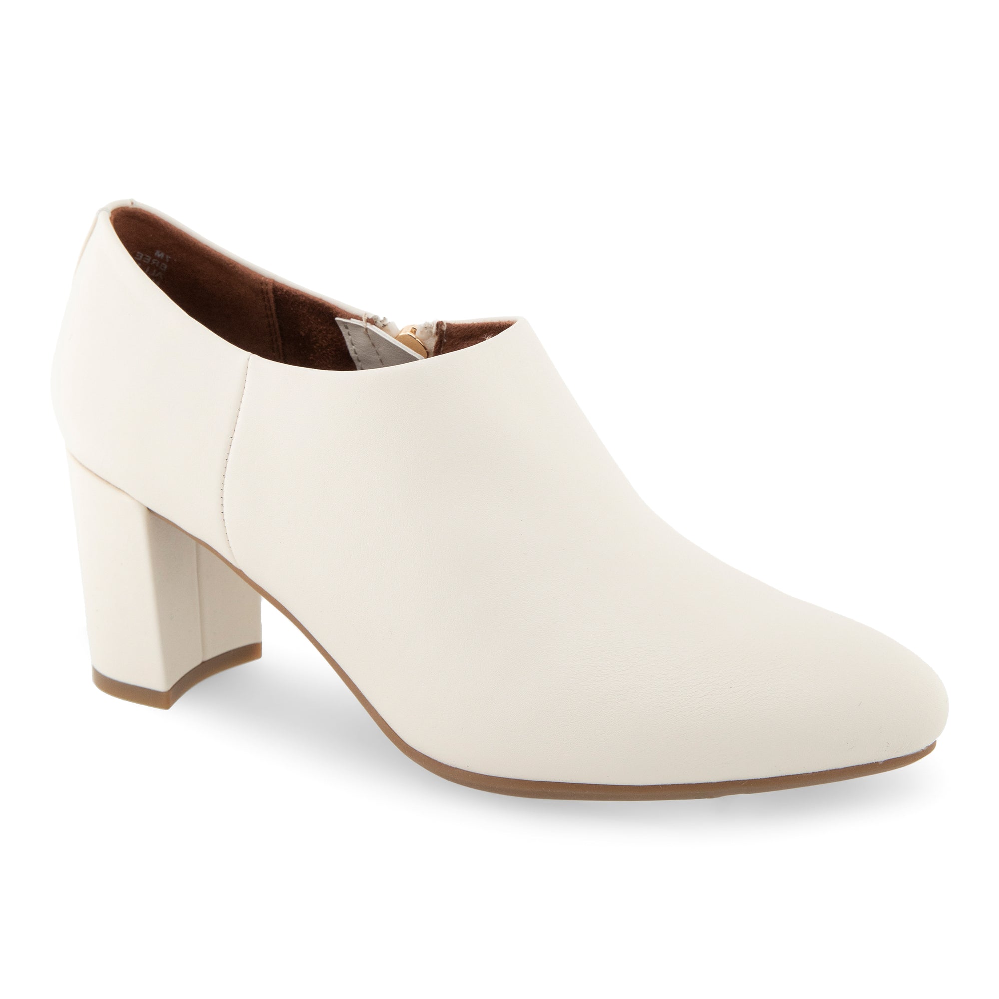 Bree Dress Shootie | Eggnog Faux Leather