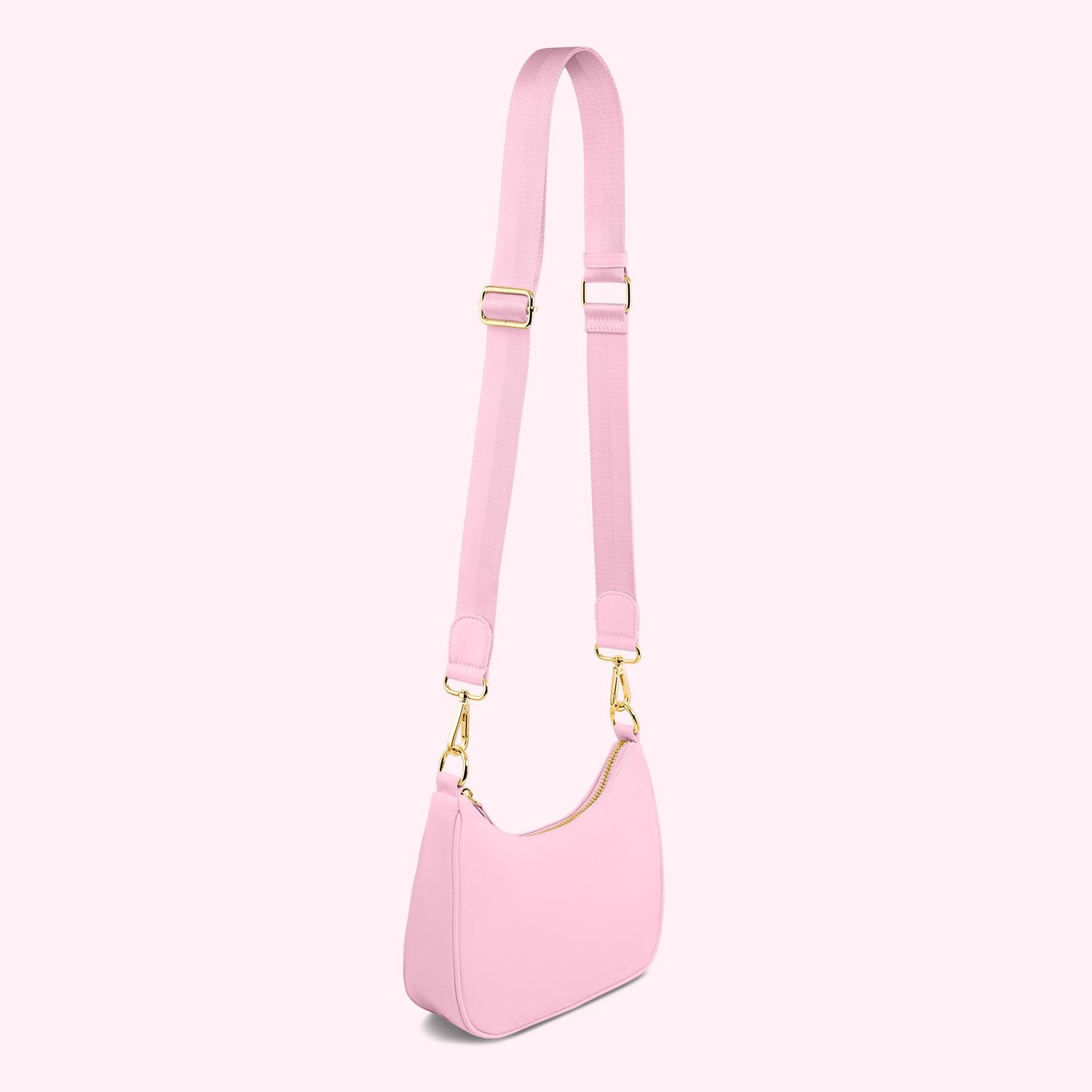 Curved Crossbody Bag | Flamingo