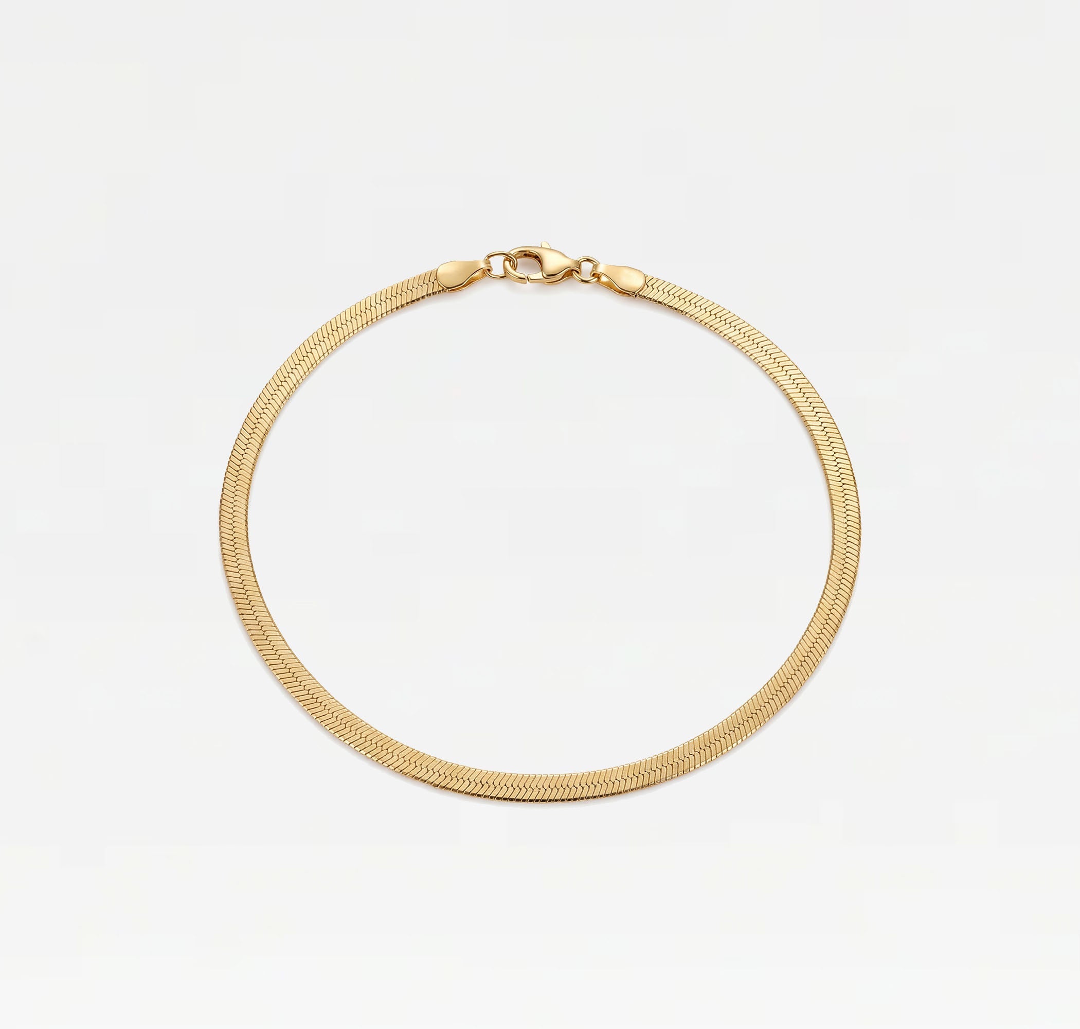The Flat Chain Anklet | Gold Vermeil