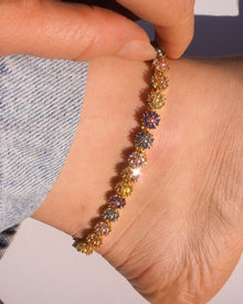 Daisy Studs Anklet | Gold