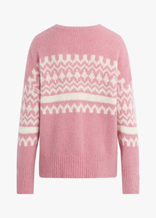 pink fairisle