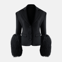 OW Collection FRANCES Wool Blazer Blazer 121 - Black