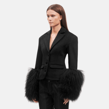 OW Collection FRANCES Wool Blazer Blazer 121 - Black