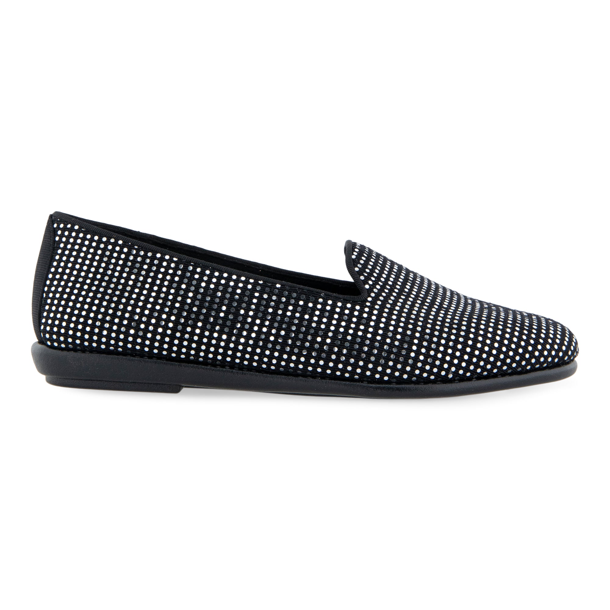 Betunia Casual Loafer | Silver/Black Polyurethane