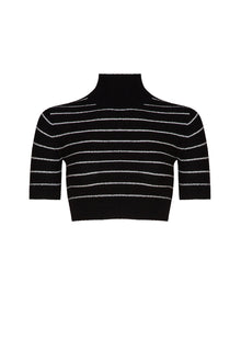 Grace Top  | Black And White Stripe