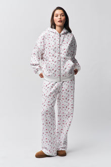 Womens | Zip Up Hoodie | Sweet Floral