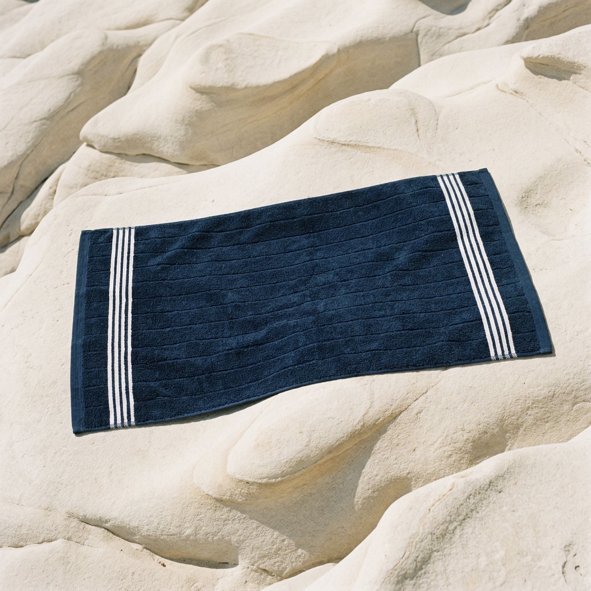 Nautilus Australian Cotton Towels | Navy/White