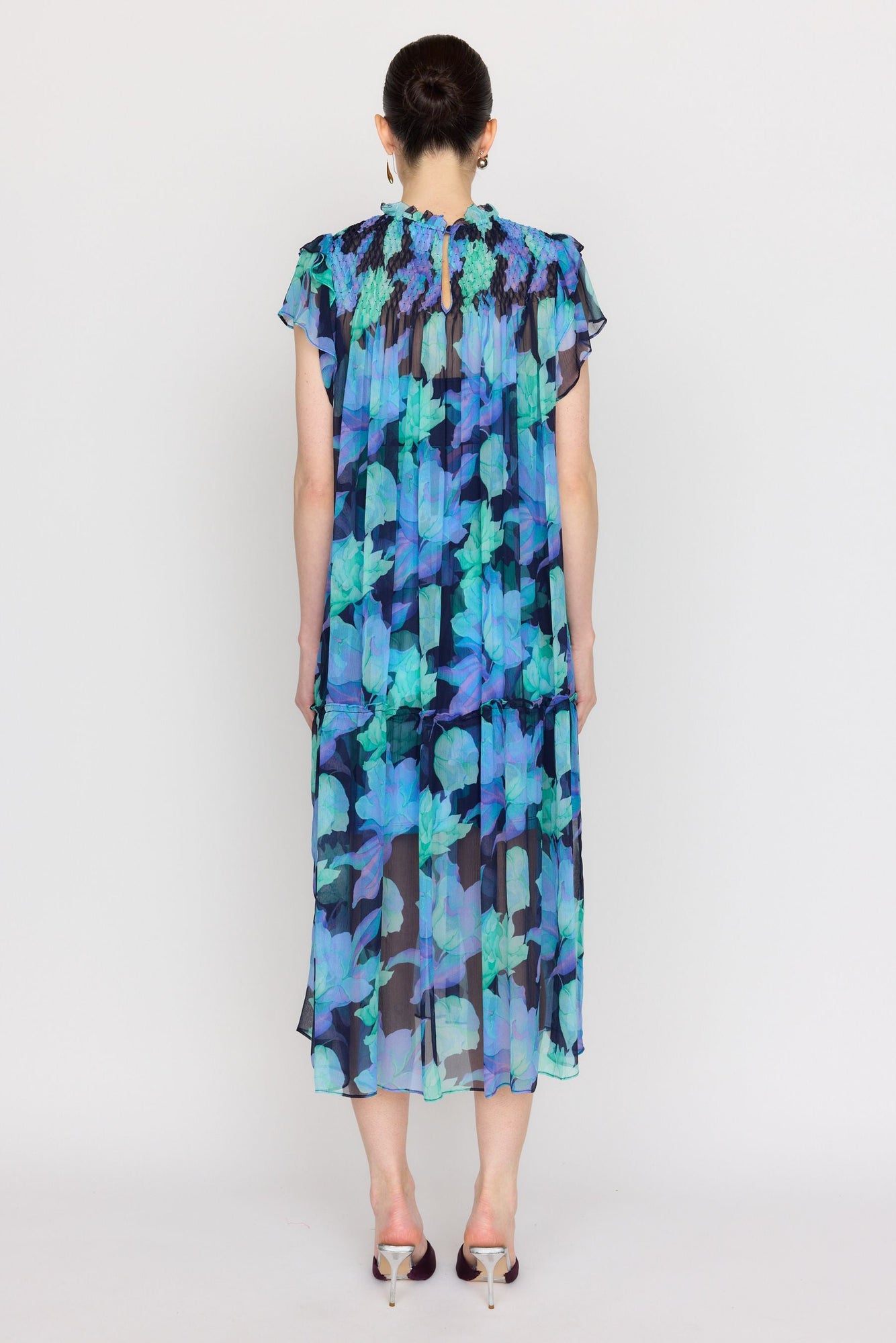 Vera Dress | Midnight Waterlily