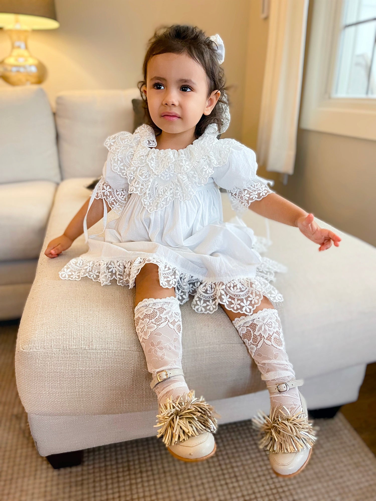 Katherine Embroidered Linen Dress - Petite Maison Kids