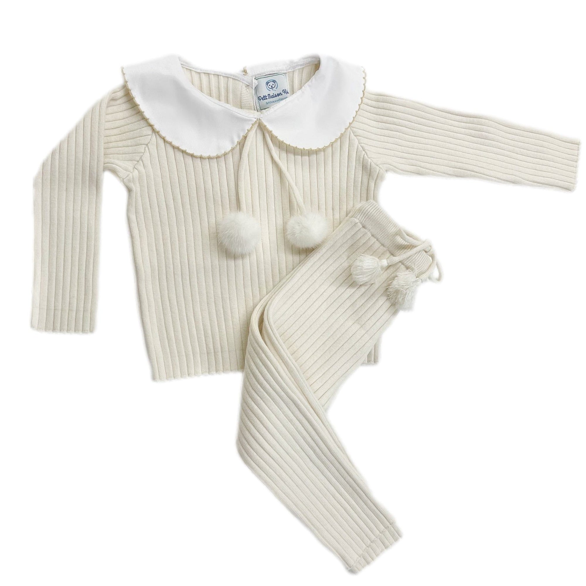 Ruby Ribbed Angora Two Piece Set - Petite Maison Kids