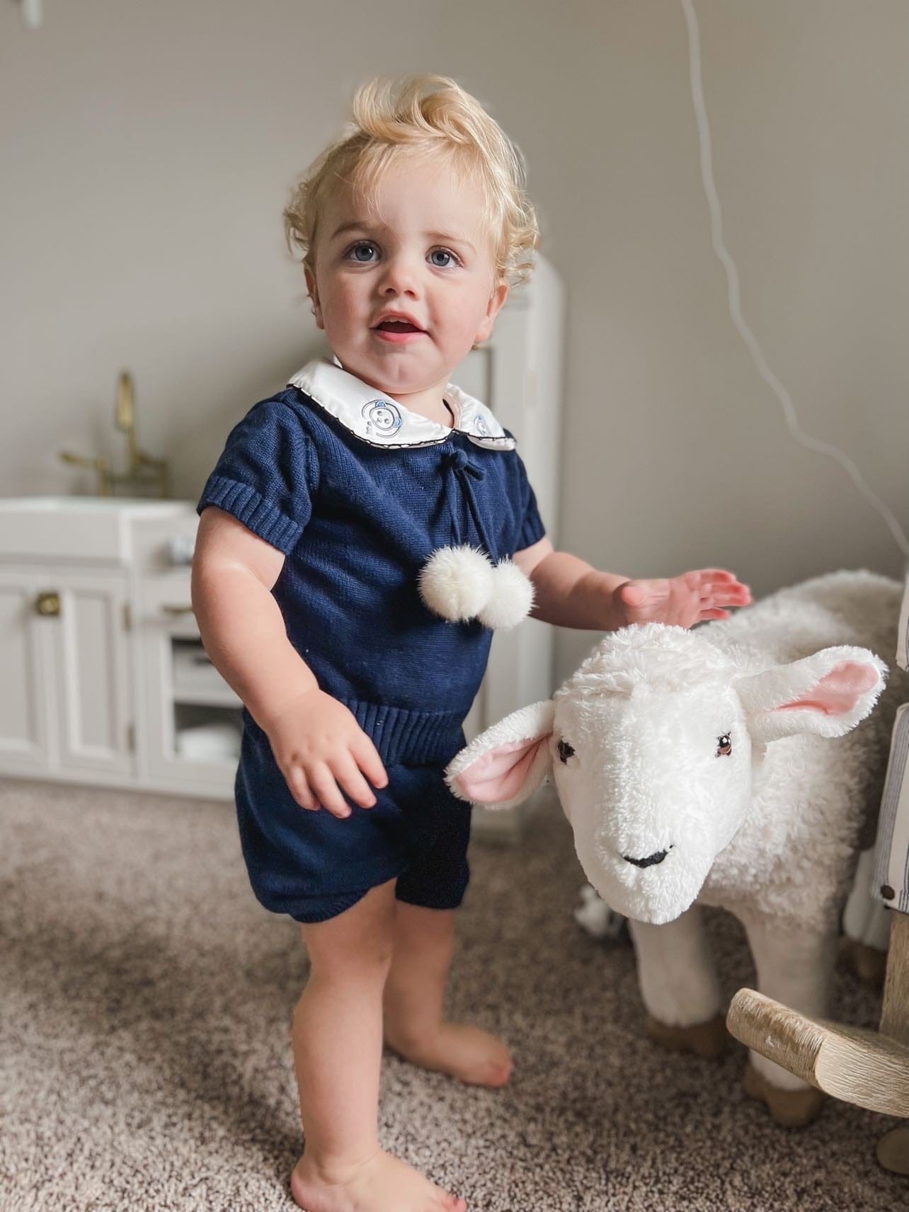 Billie Navy Knit Top and Shorts Set | Navy