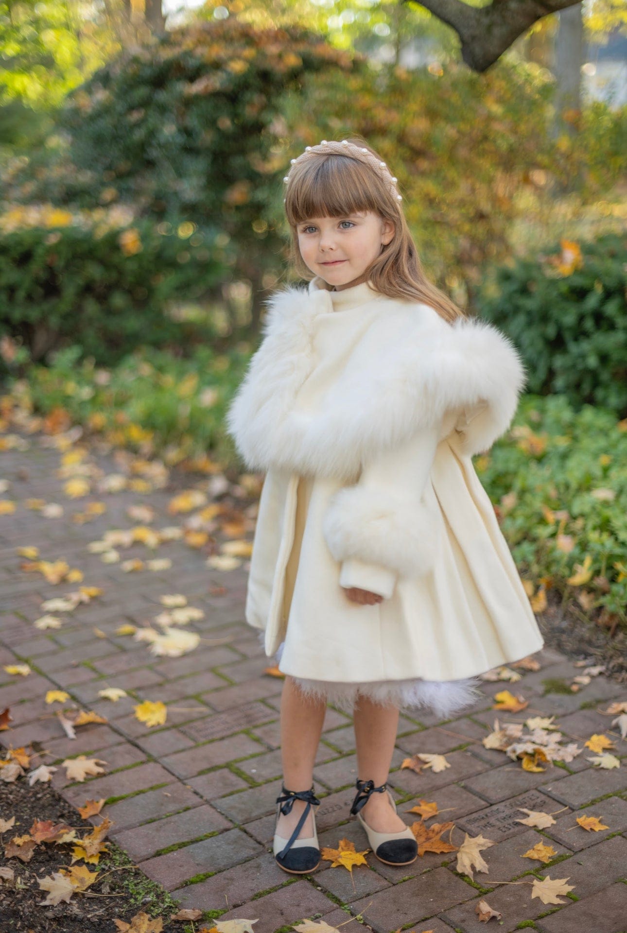 Evie Ivory Wool Coat - Petite Maison Kids