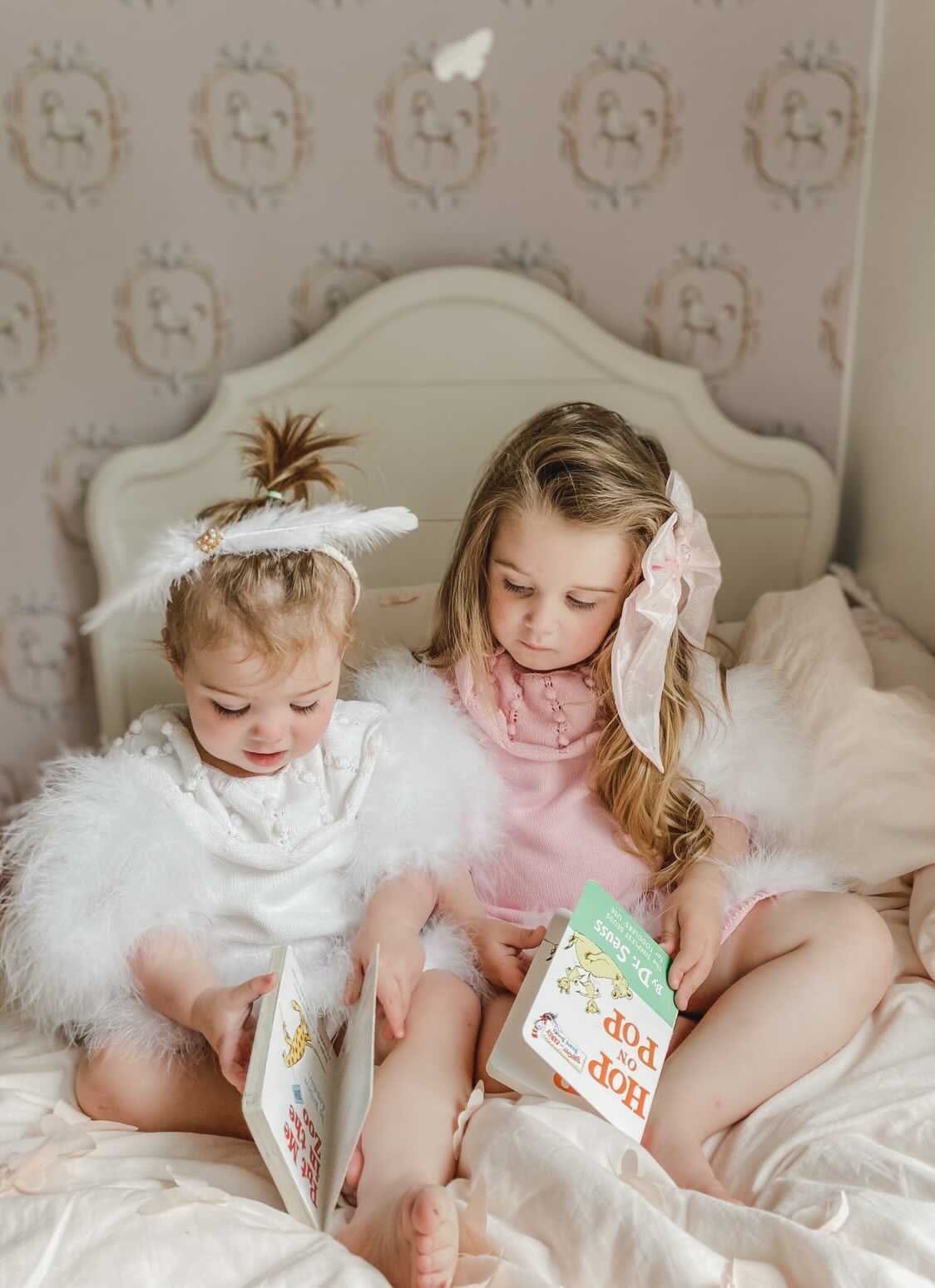 Ella Knit White Feather Dress - Petite Maison Kids