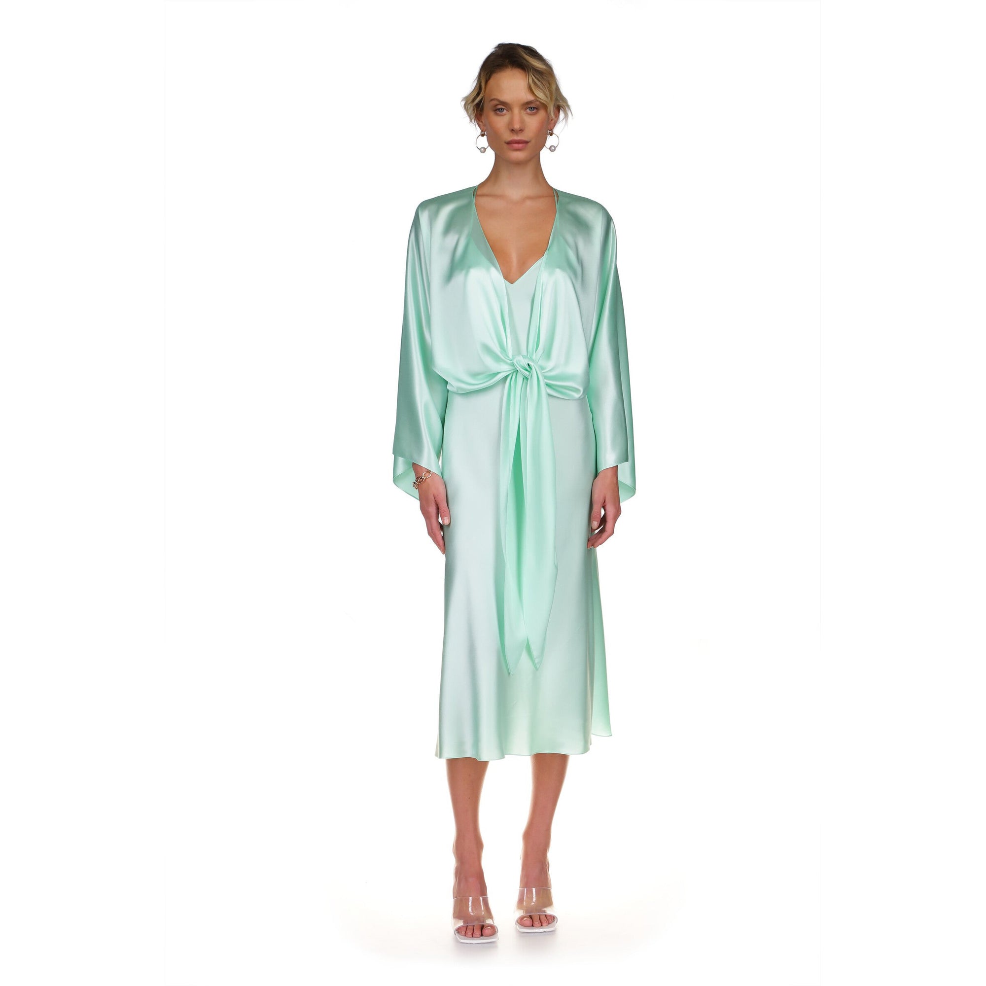 Kimono Sleeve Wrap | Mint