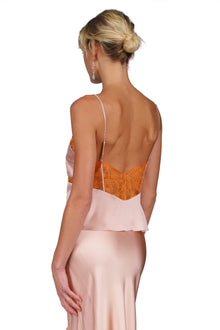 Lace Paneled Camisole | Dusty Rose