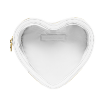 Heart Open Top Pouch | Blanc