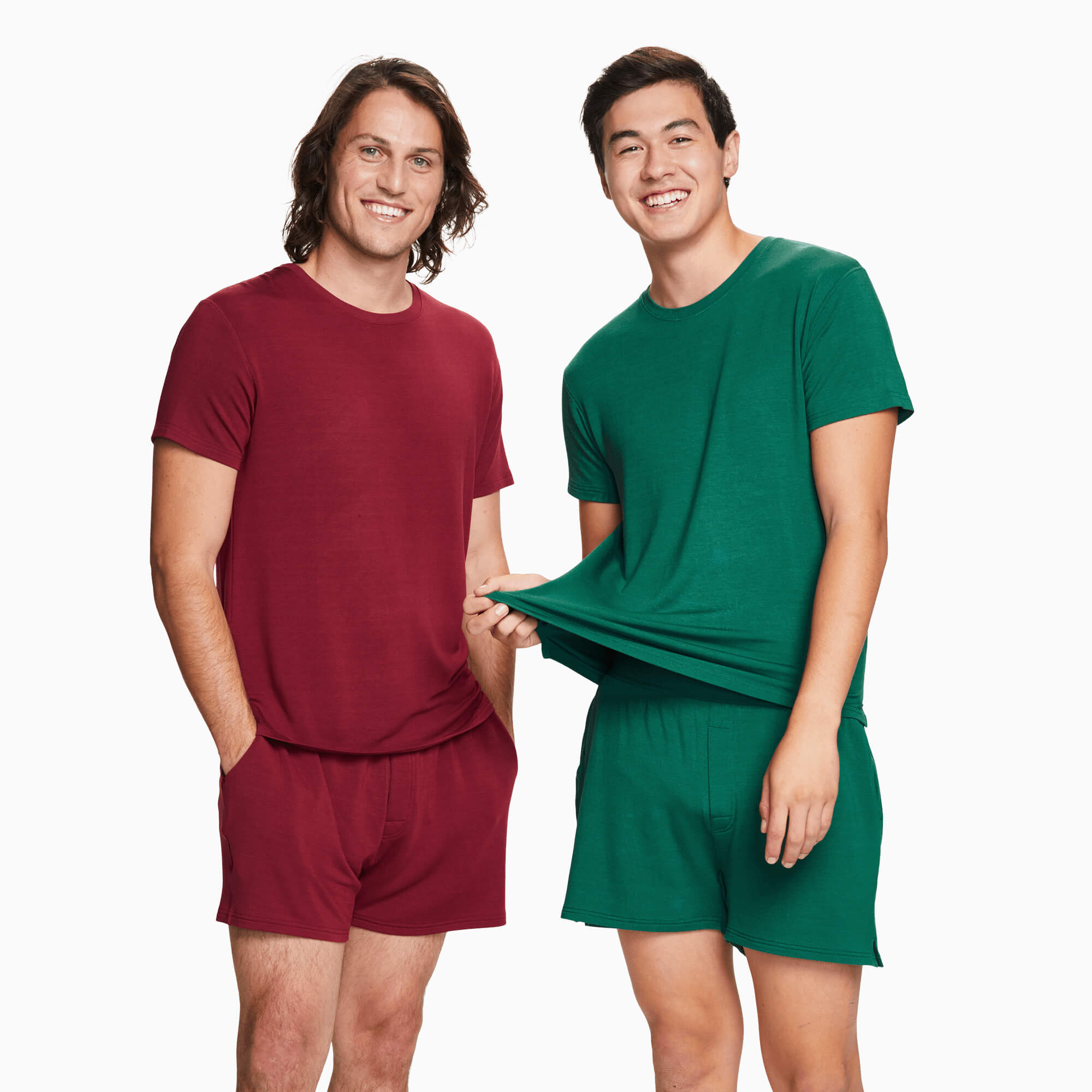 Modal Boxer Lounge Shorts | Boxers with Pockets | Hunter Green