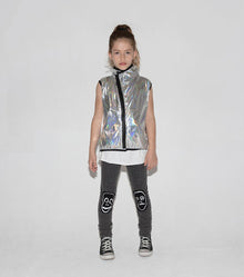 Kid | Nylon Vest | Silver