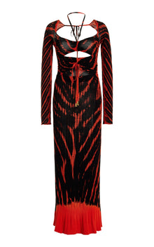 Altuzarra | ALTUZARRA Mariama Print Maxi Dress in Pumpkin Shibori