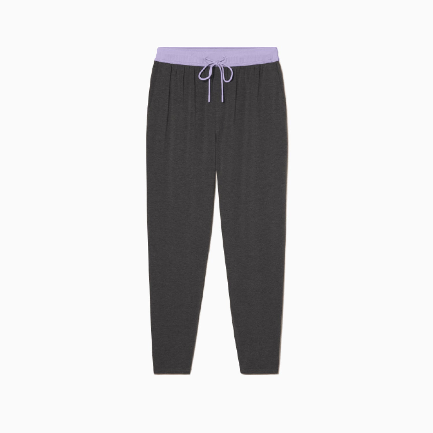 Modal French Terry Long House Shorts | Gray/Lavender