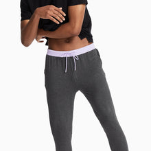 Breathable Modal French Terry Sweatpants | Gray/Lavender