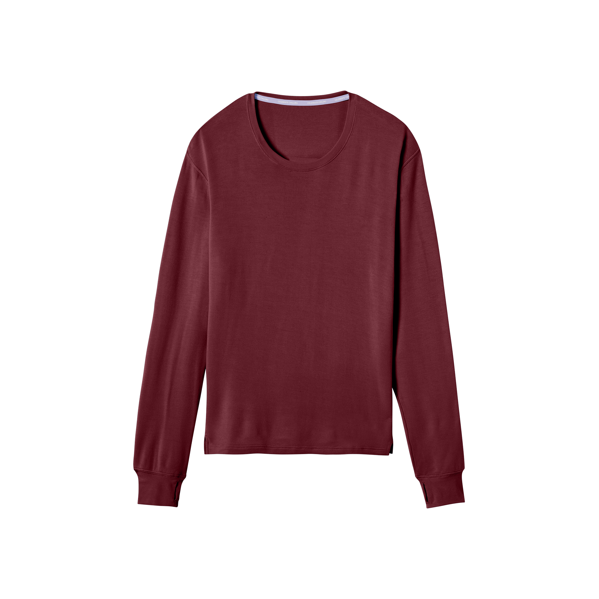 Ultra-Soft French Terry Long-Sleeve Tee | Cabernet