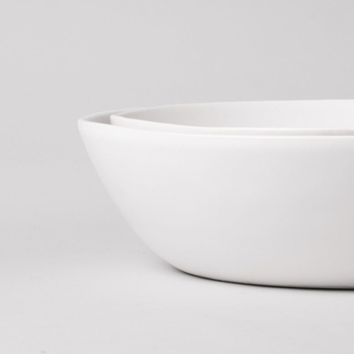 Low Serving Bowls | Cloud White