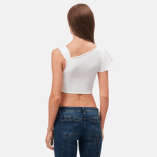 OW Collection MAE Crop Top Top 001 - White