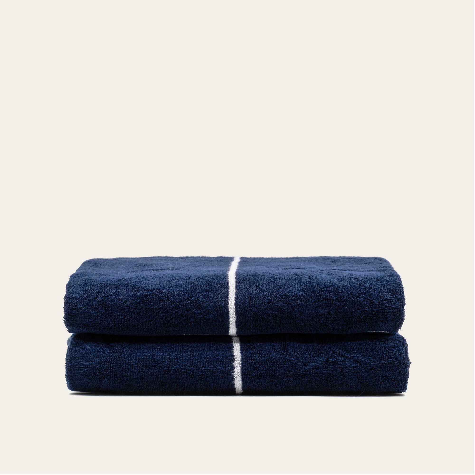 Miramar Australian Cotton Towels | Navy/White