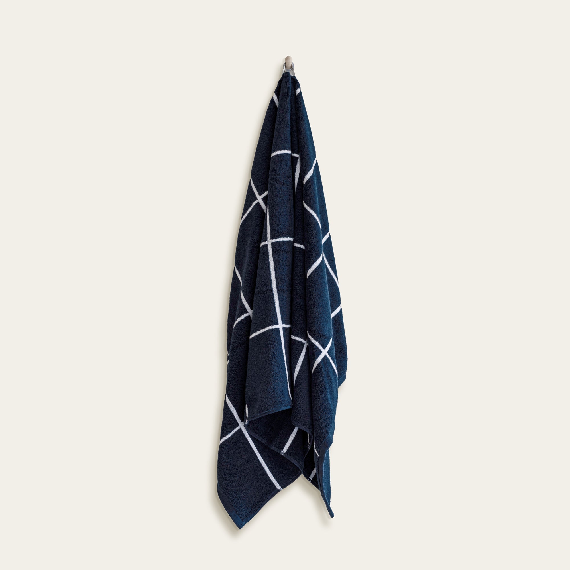 Miramar Australian Cotton Towels | Navy/White