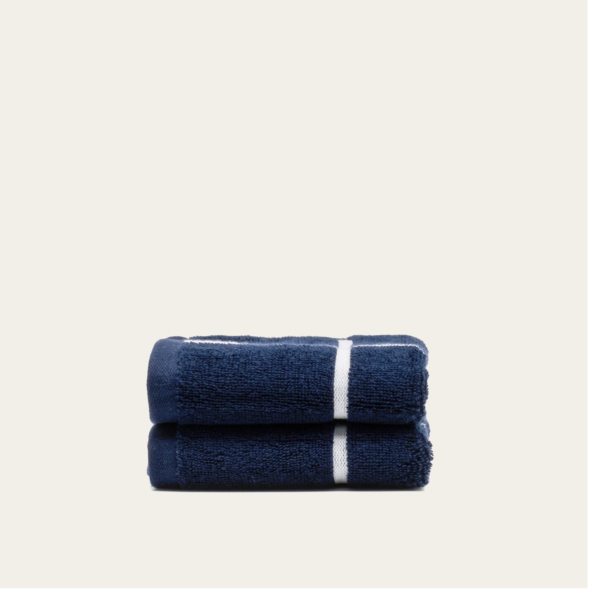 Miramar Australian Cotton Towels | Navy/White