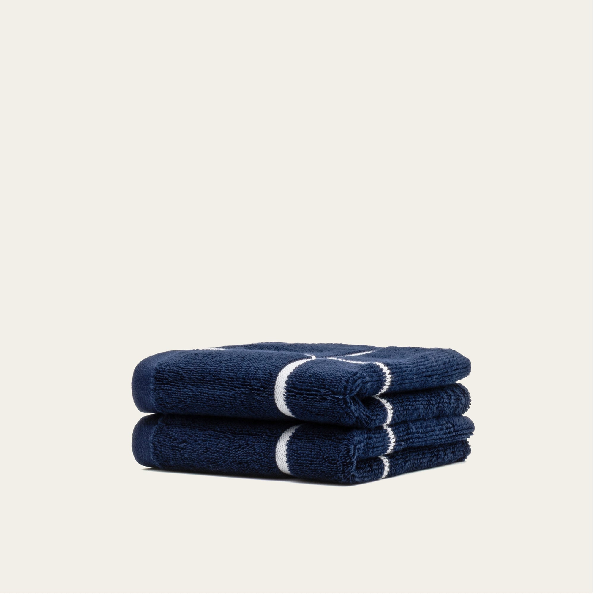 Miramar Australian Cotton Towels | Navy/White