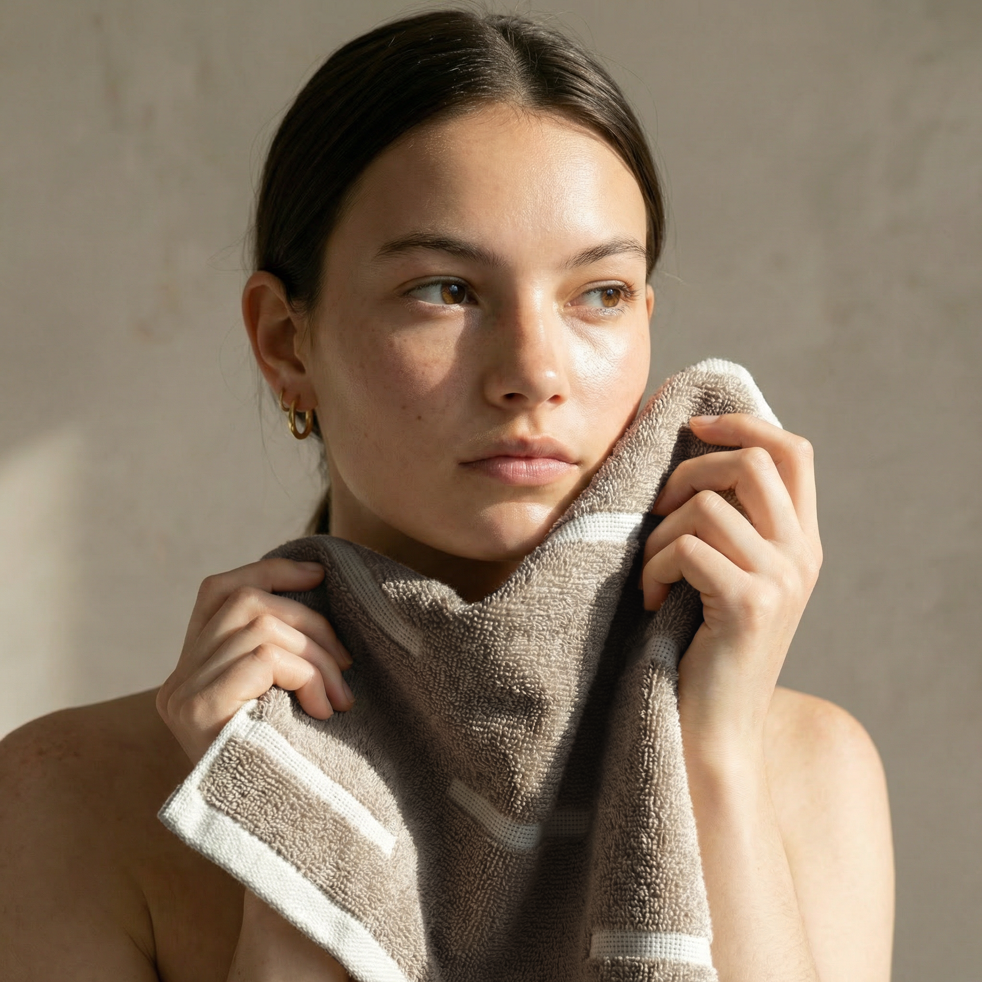 Sorrel Australian Cotton Towels | Tan/Ecru