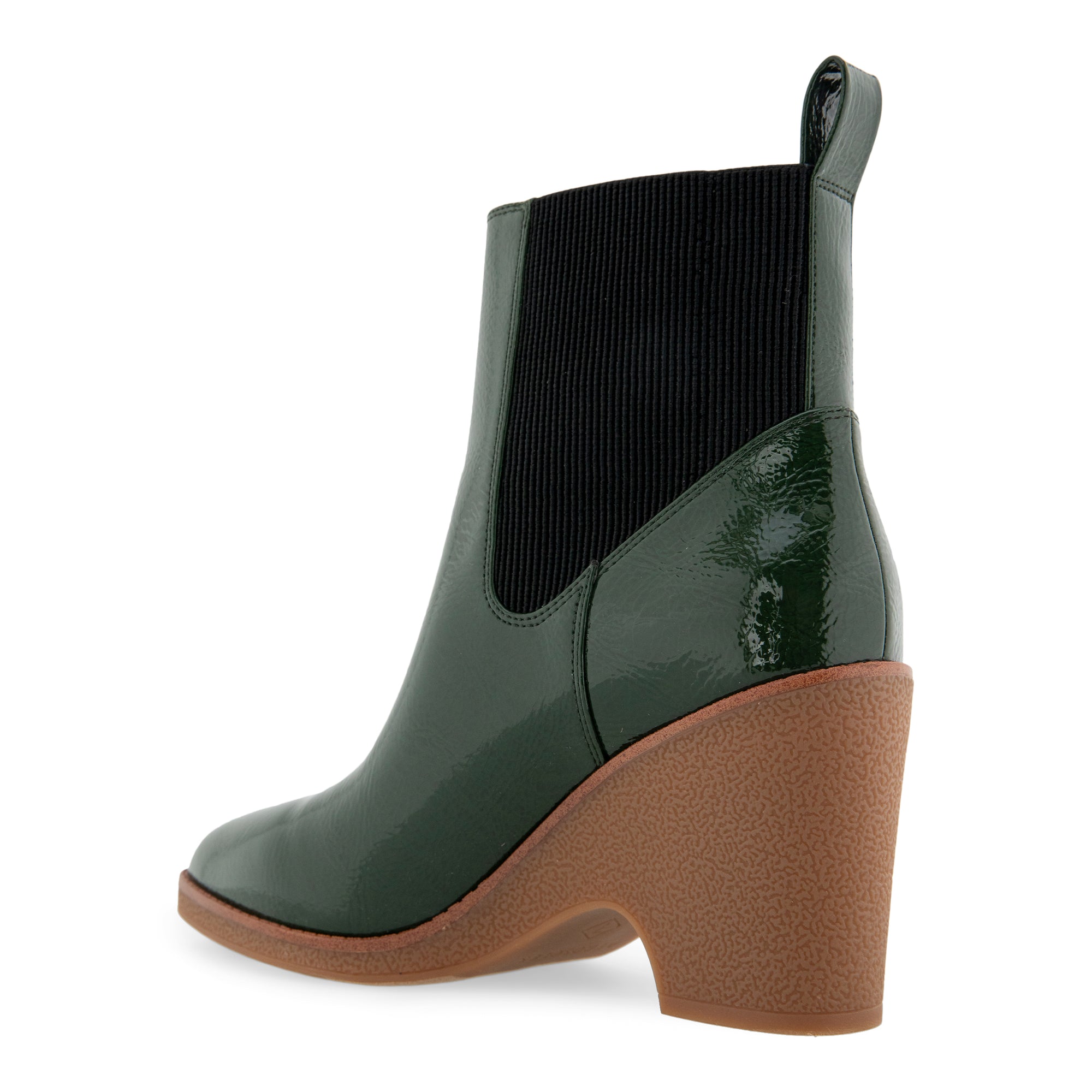 Mylo | Fir Green Patent Faux Leather