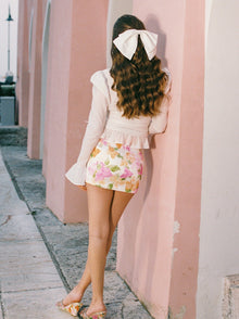 Emilia Satin Skirt | Floral