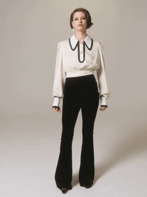 Lori Satin Top | Cream