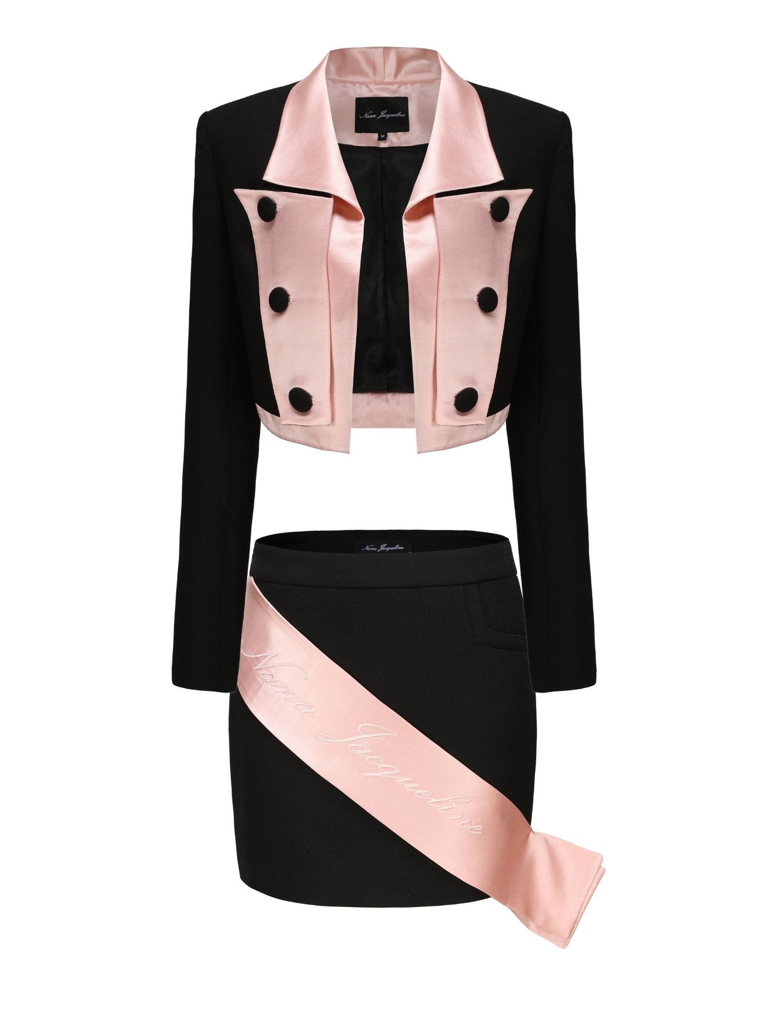 Ella Skirt Suit Set  | Black