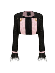 Jaina Tweed Jacket | Black