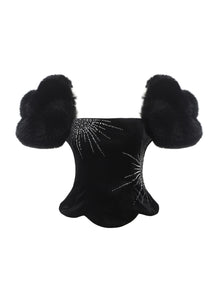 Alicia Velvet Top | Black