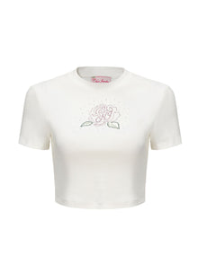 Elle Baby Tee | White