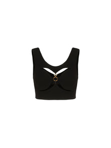 Chiara Crop Top | Black