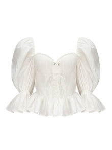 Maddie Lace Top | White