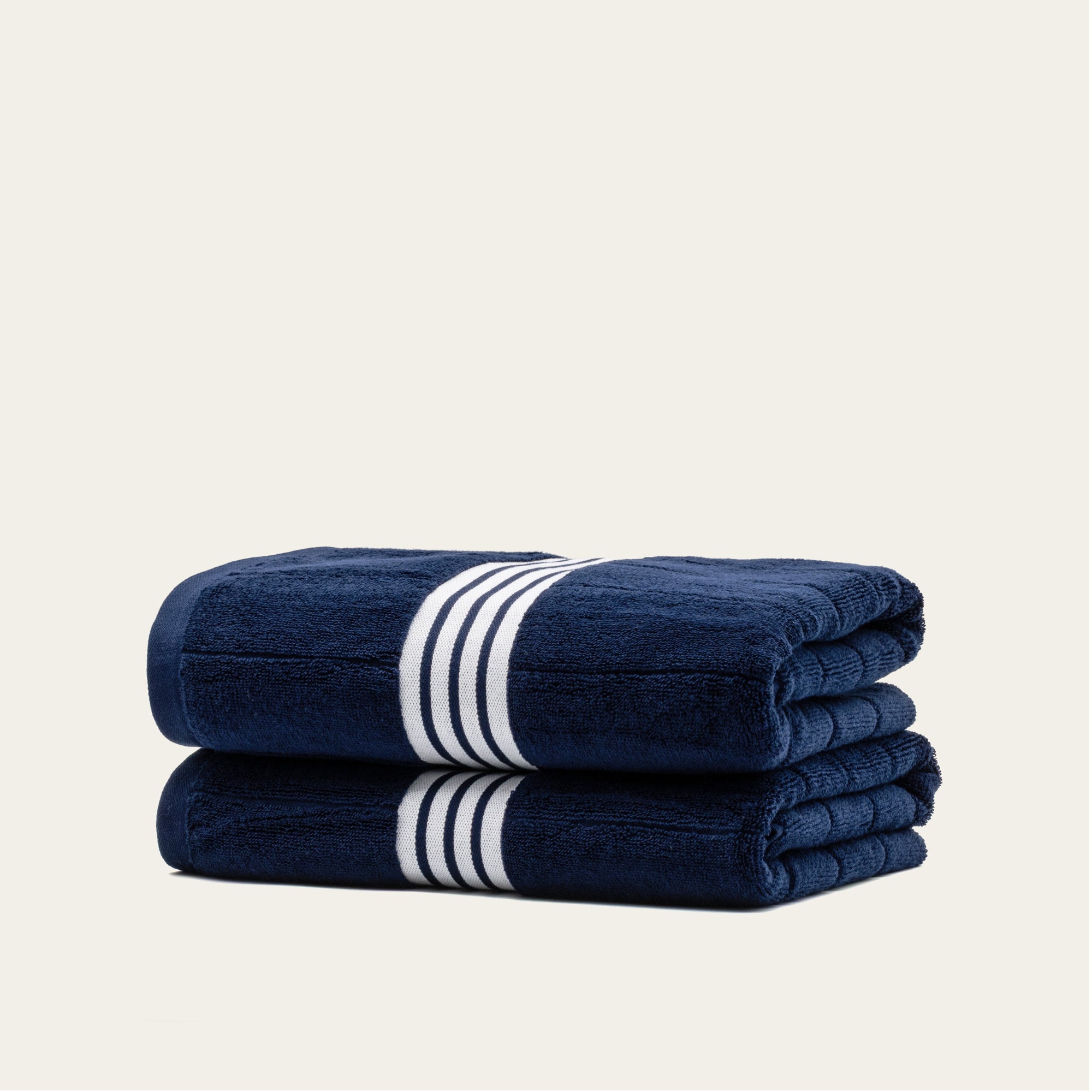 Nautilus Australian Cotton Towels | Navy/White