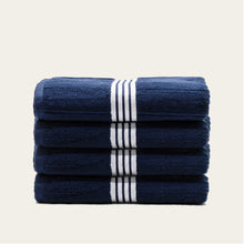 Nautilus Australian Cotton Towels | Navy/White