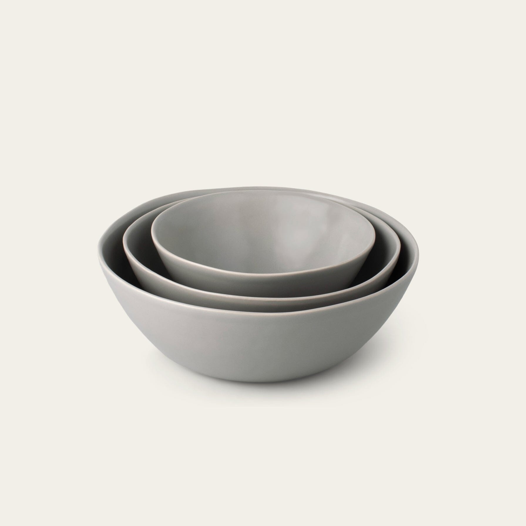 Nested Serving Bowls | Dove Gray