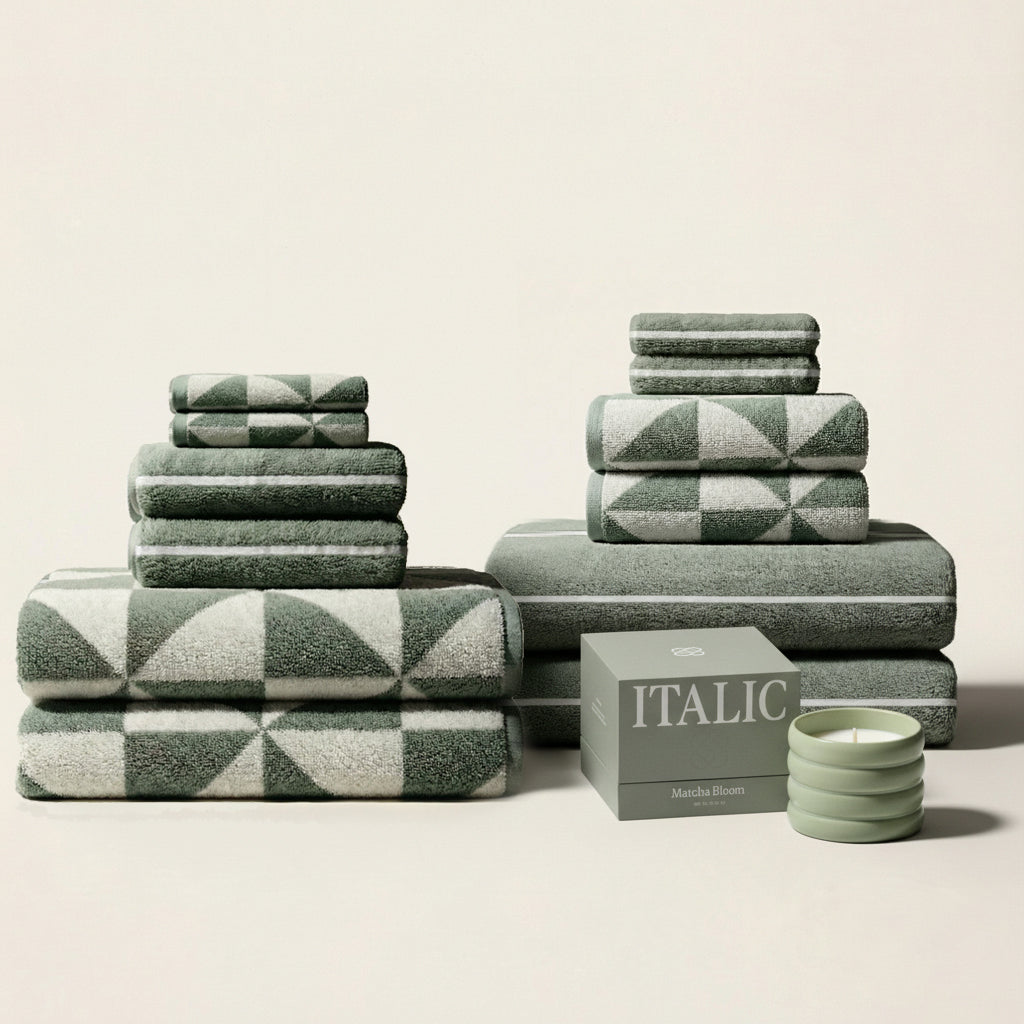 Umbra Australian Cotton Towels | Sage/Ecru