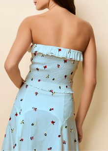 Womens | Nikki Top | Embroidered Sky Ditsy Floral